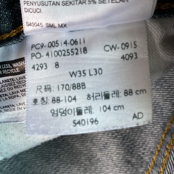 Levi 514 Straight Fit Men’s Jeans 35x30 - Picture 5 of 11